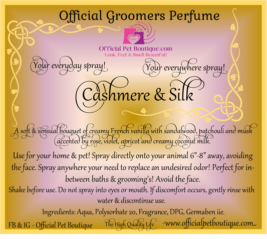 Cashmere & Silk Official Groomers Fragrance