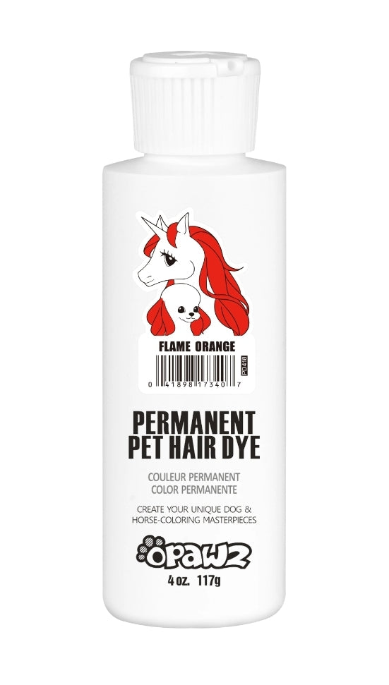 flame orange permanent hair dye