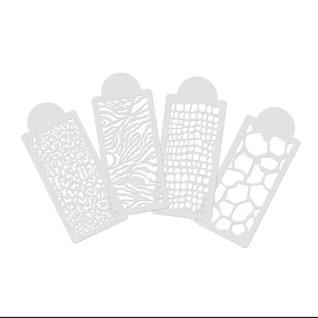 animal print stencil set