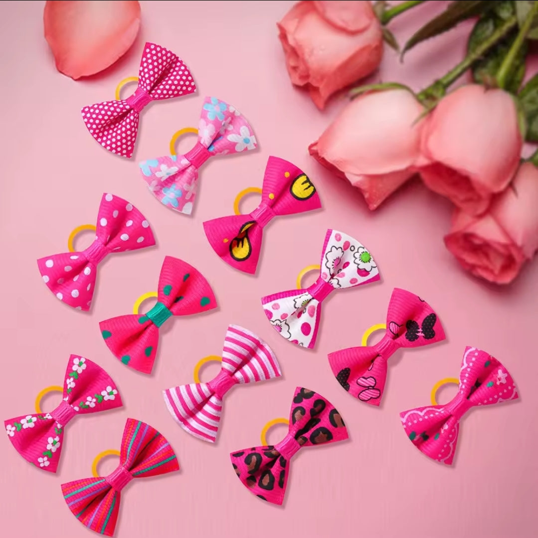 40pc pink bows