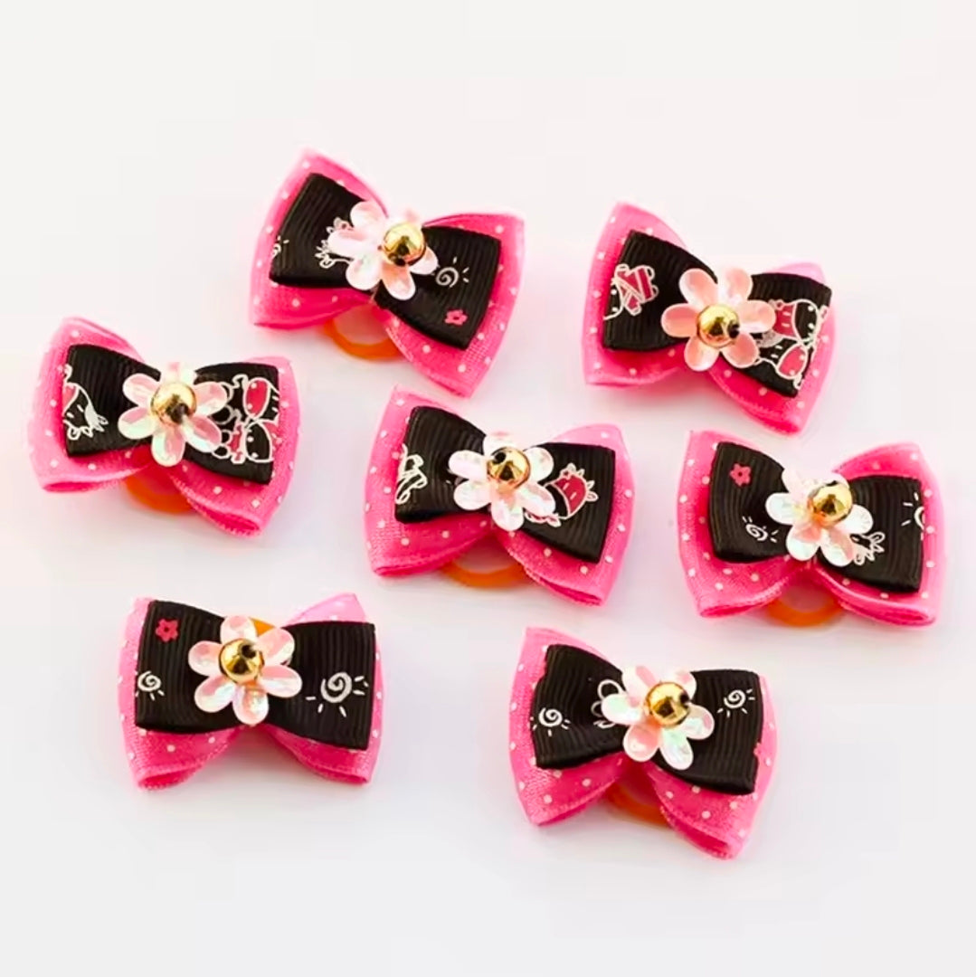 spring triple layer official groomer bows