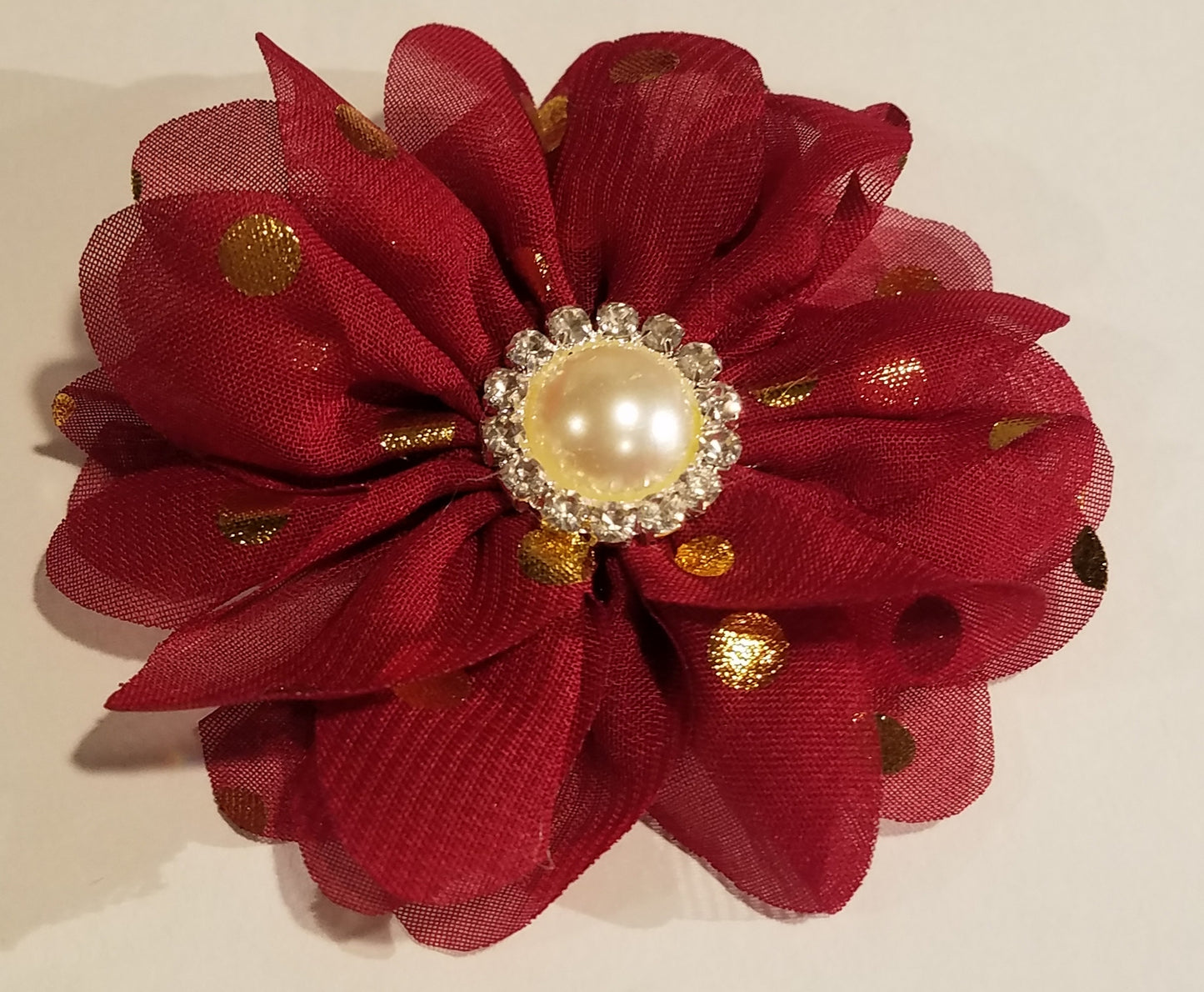 bling with gold dots flower collar accessory - official pet boutique