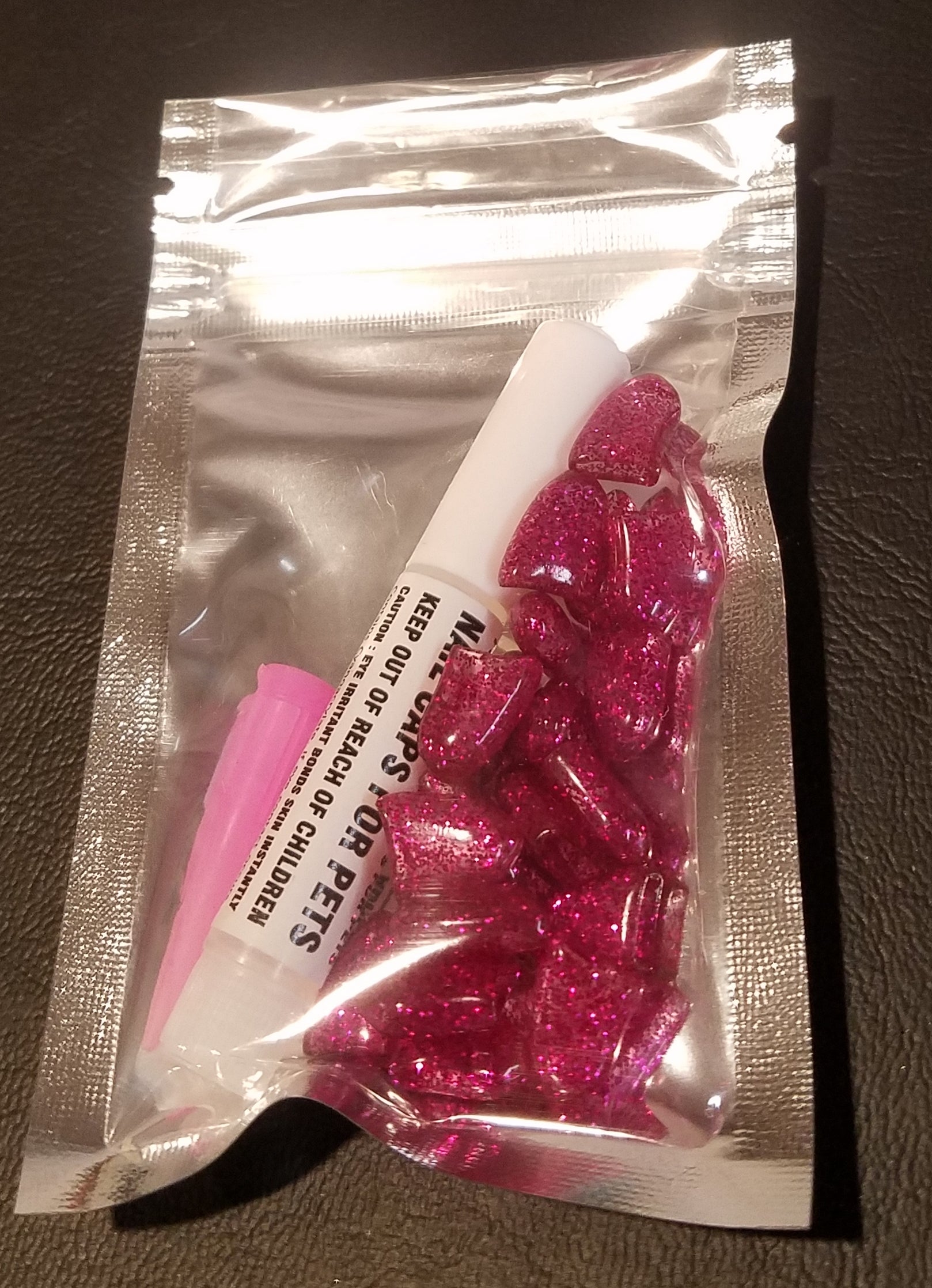 Rose Glitter Fake Nails for Dogs - Official Pet Boutique