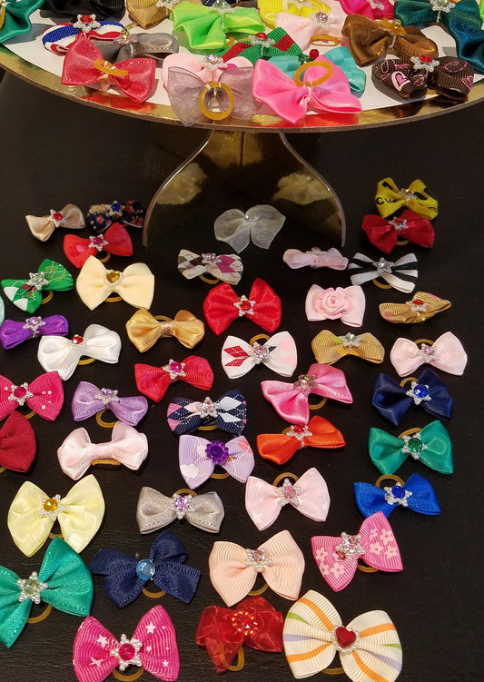 1.5" Bling Pet Hair Bows - Official Pet Boutique