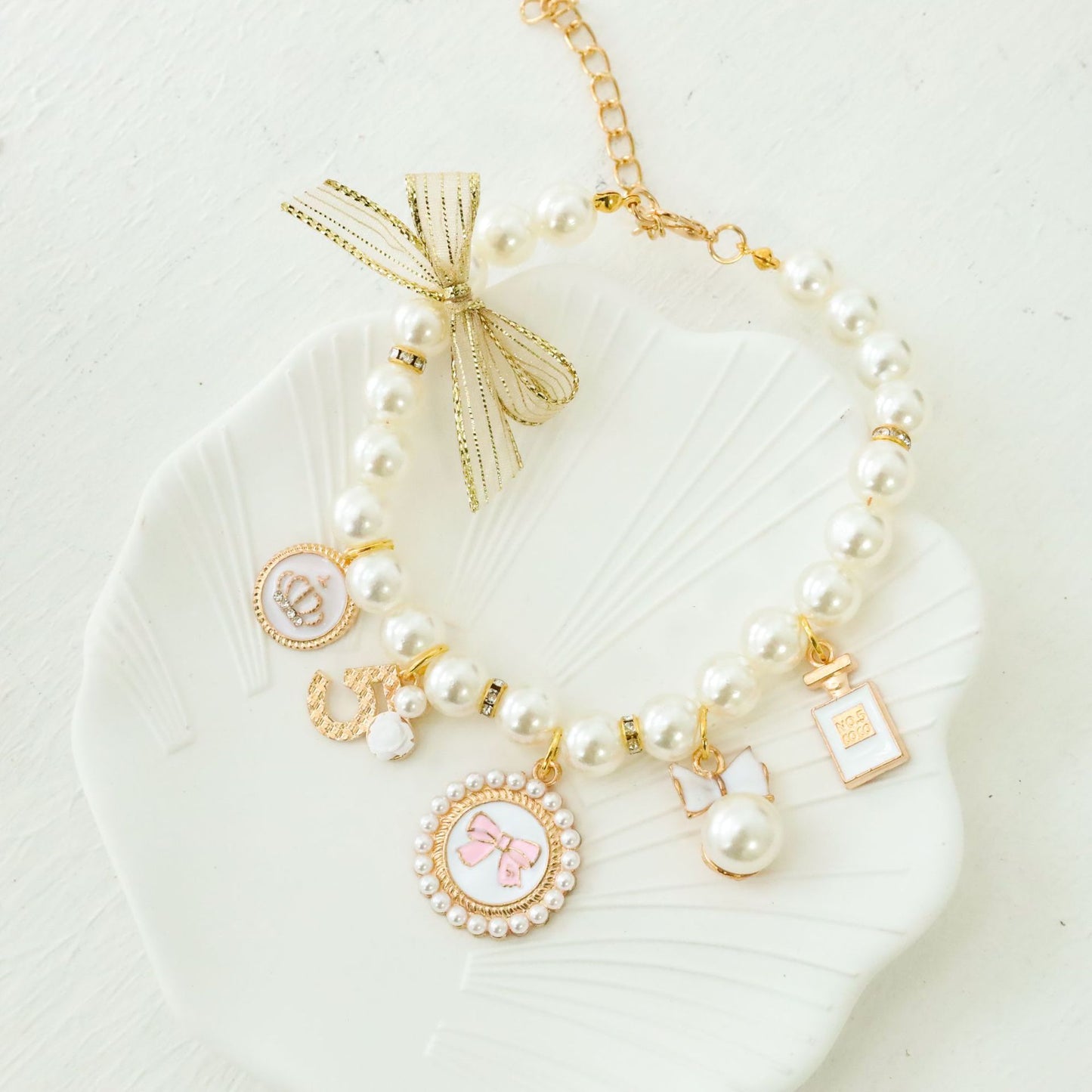 pink pearl boutique necklace