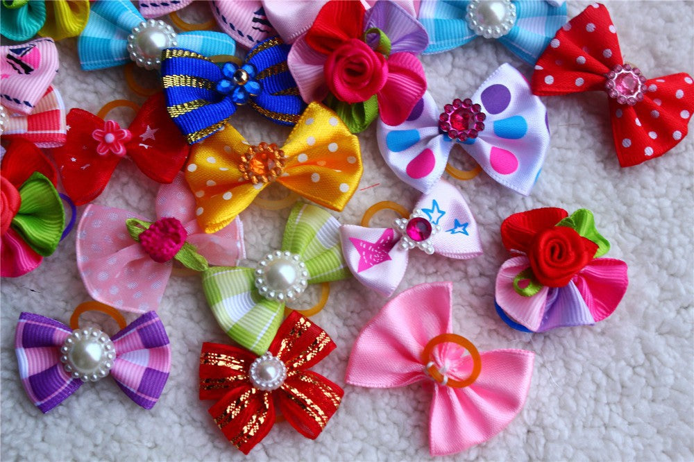 1.5" Bling Pet Hair Bows - Official Pet Boutique