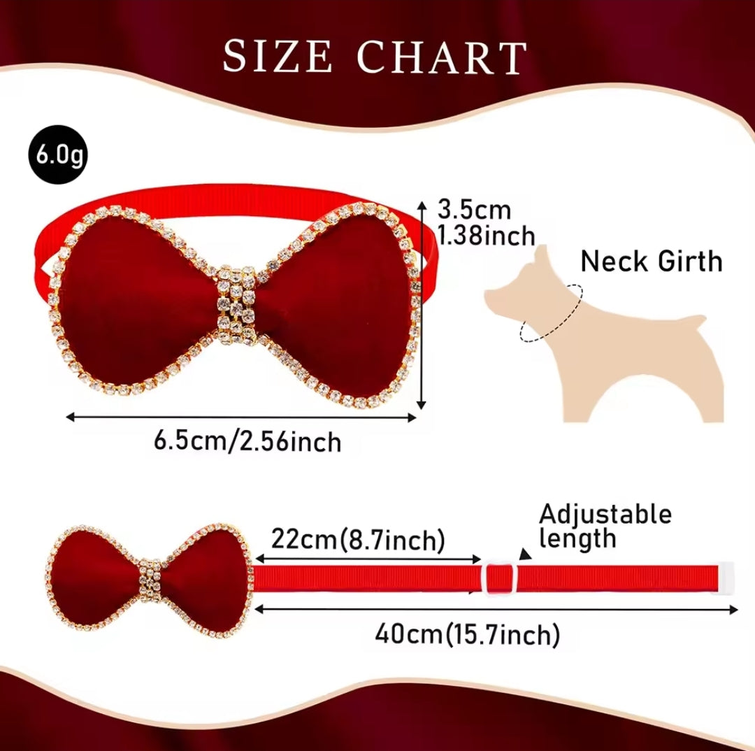 bling neck bowtie