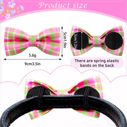 Bow tie slide on collar