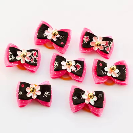 Spring Triple Layer Official Groomer Bows