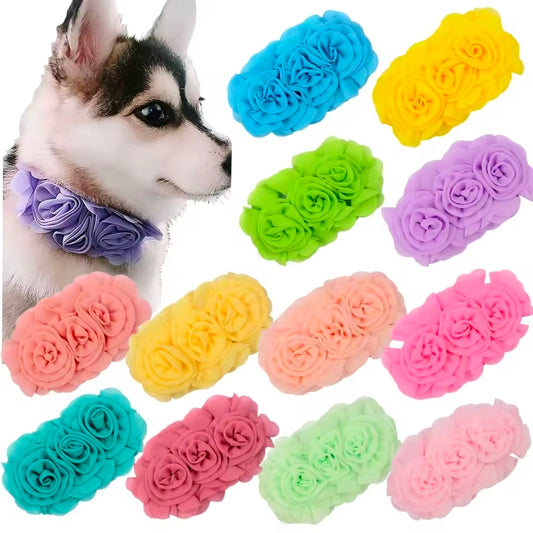 Official Groomer Triple Flower Collar Attachment