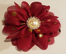 Load image into Gallery viewer, Bling with Gold Dots Flower Collar Accessory - Official Pet Boutique
