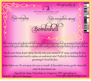 Bombshell Fragrance for Dogs